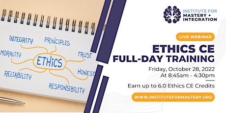 Ethics CE Workshop Series - FULL DAY TRAINING primary image