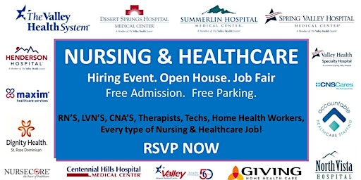 Nursing and Healthcare Job Fair- October 11