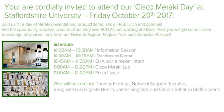 Cisco Meraki - Information Session / Tech Talk primary image