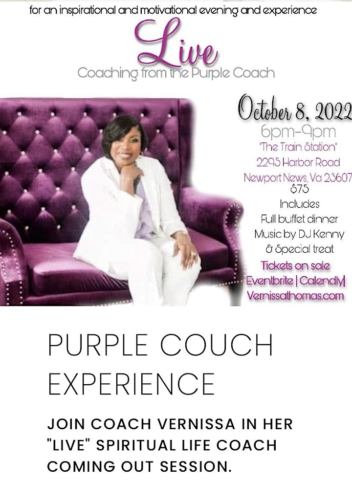 The Purple Couch Experience image