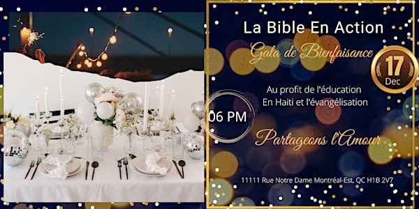 La Bible En Action| Gala de Bienfaisance 2022