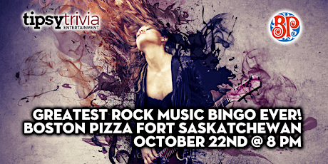 Tipsy Trivia's Greatest Rock Songs Music Bingo - Oct 22nd 7pm - BP Fort Sas