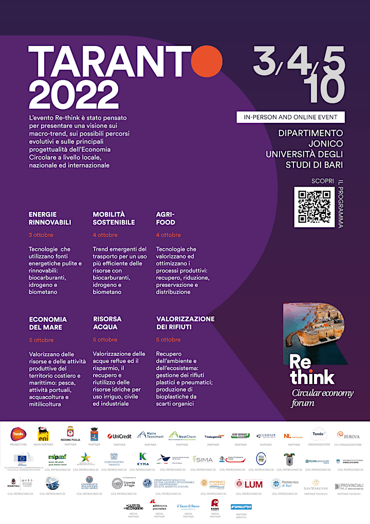 Immagine Re-think - Circular Economy Forum | Taranto 2022