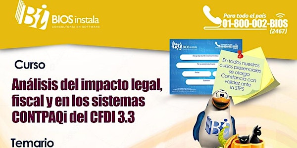 Curso Culiacán, Análisis del Impacto Legal y Fiscal del CFDI 3.3