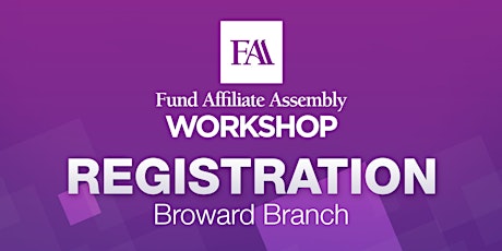 Fund Affiliate Assembly Workshop - Ft. Lauderdale primary image