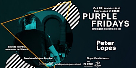 Sunset Social @ Purple Fridays w/ Peter Lopes from Porto City.