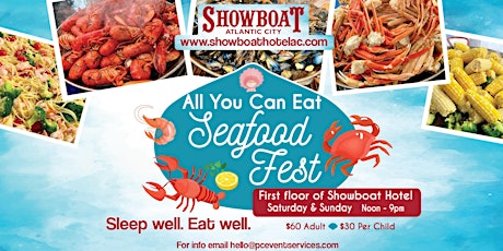 POP UP Buffet All You Can Eat Seafood at the Showboat Hotel