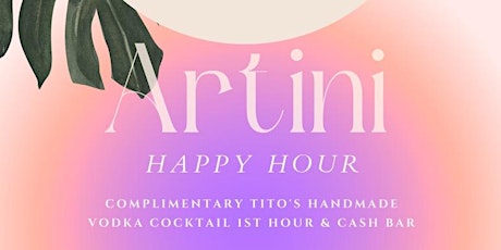 Artini at Gallery Guichard & complimentary Tito's handmade vodka cocktail