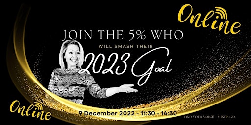 (Online) PLAN FOR 2023 & Join the  5% who will SMASH their 2023 Goal