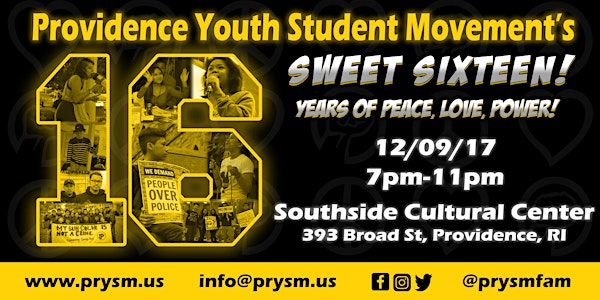 PrYSM's SWEET SIXTEEN! 16 Years of Peace, Love, Power!