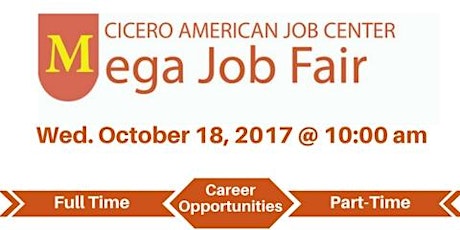 Mega Job Fair (Wednesday October 18, 2017) primary image