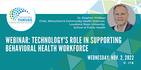 Image principale de Webinar: Technology's Role in Supporting Behavioral Health Workforce