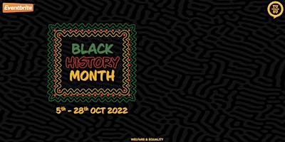 Hauptbild für Black History Month Talks Series
