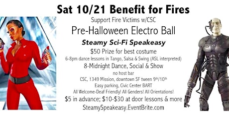 Steamy Speakeasy Electro Halloween Sci Fi Ball & Dance Classes primary image