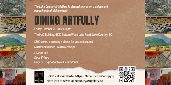 Dining Artfully : Exclusive Dinner & Art Fundraising Event