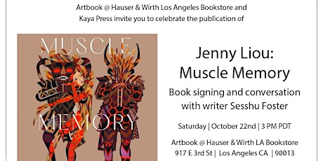 Jenny Liou: Muscle Memory Book Launch & Signing