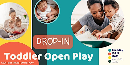 10AM & 11AM DROP-IN Toddler Open Play (November 2022)