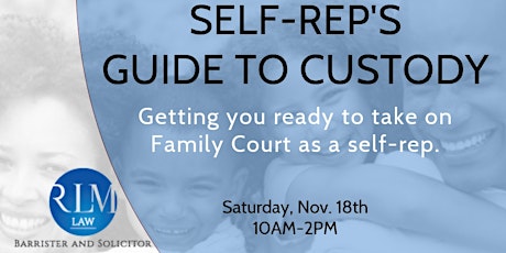 Self-Rep's Guide to Custody in Family Court primary image