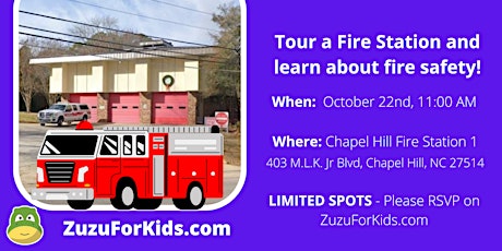 Kids Tour Chapel Hill Fire Station 1