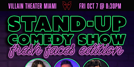 Fresh Faces Stand-Up Comedy Show at Villain Theater