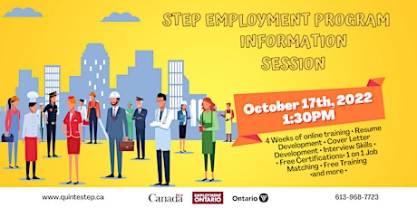 STEP  Free Employment Program Information Session