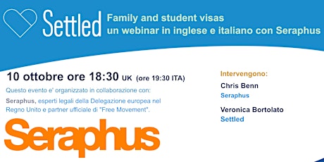 Family & Student Visas - un webinar in inglese e italiano con Seraphus