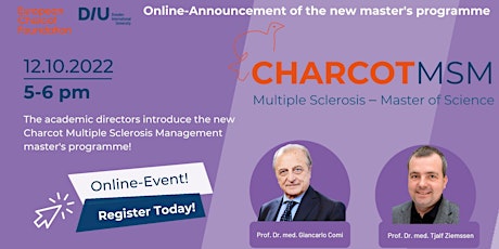 ECF-DIU-Online-Announcement "Charcot Multiple Sclerosis Master of Science"
