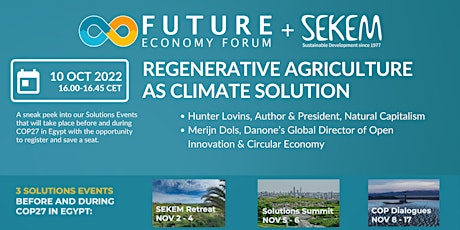 Regenerative Agriculture: Key climate solution & beyond