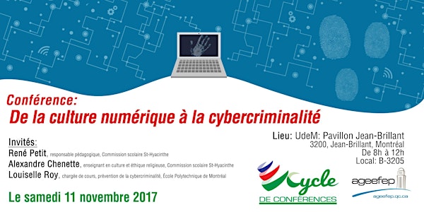 CONFÉRENCE: De la culture numérique à la cybercriminalité