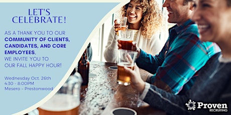Fall Happy Hour with Proven Recruiting