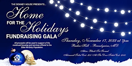 The Denney House "Home for the Holidays" Fundraising Gala