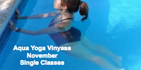 Aqua Yoga Vinyasa Single Class November primary image