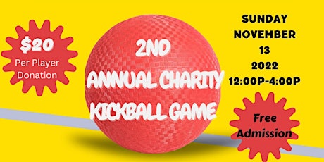 2nd Annual Charity Kickball Game