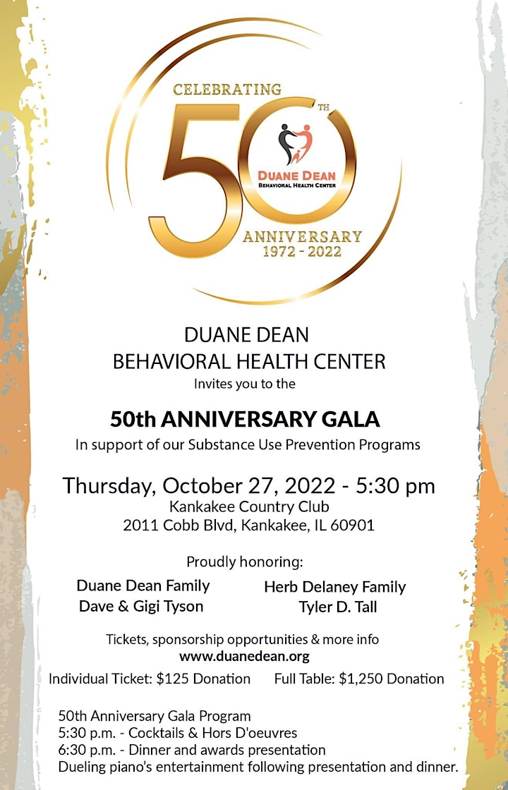 Duane Dean Behavioral Health Center - 50th Anniversary Gala image