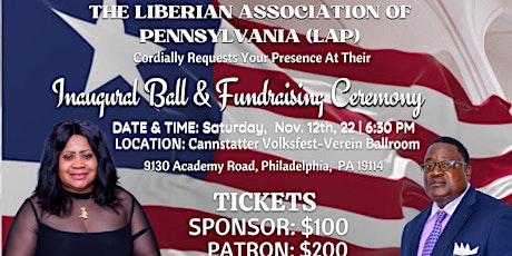 Liberian Association of Pennsylvania Inaugural Ball