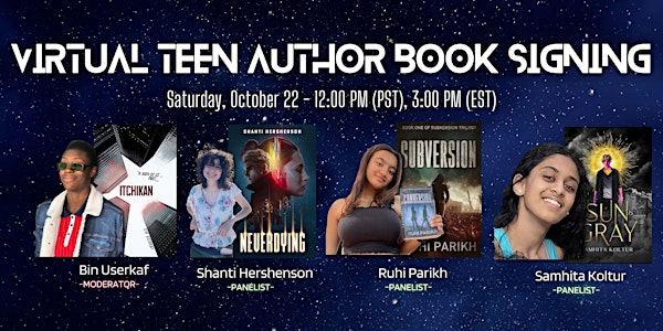 Virtual Teen Author Book Signing