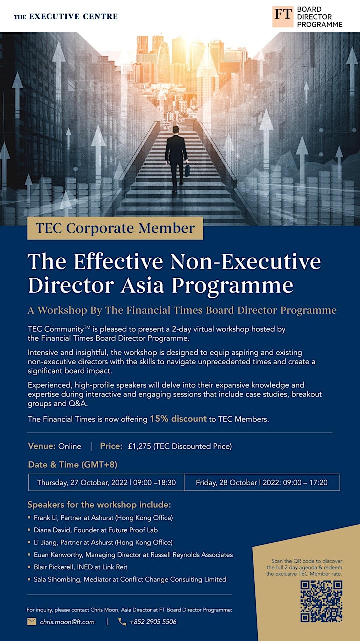 The Effective Non-Executive Director Asia Programme by The Financial Times image