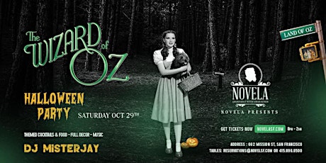 Imagem principal do evento The Wizard Of Oz Halloween at Novela