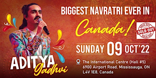 BIGGEST NAVRATRI EVER!!! Aditya Gadhvi Live October 09, 2022 !!!