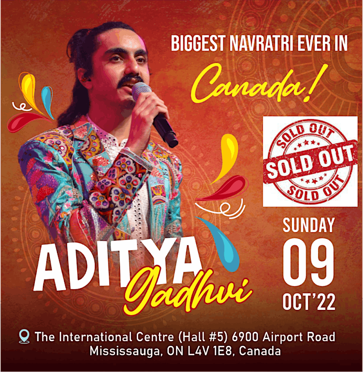 BIGGEST NAVRATRI EVER!!! Aditya Gadhvi Live October 09, 2022 !!! image