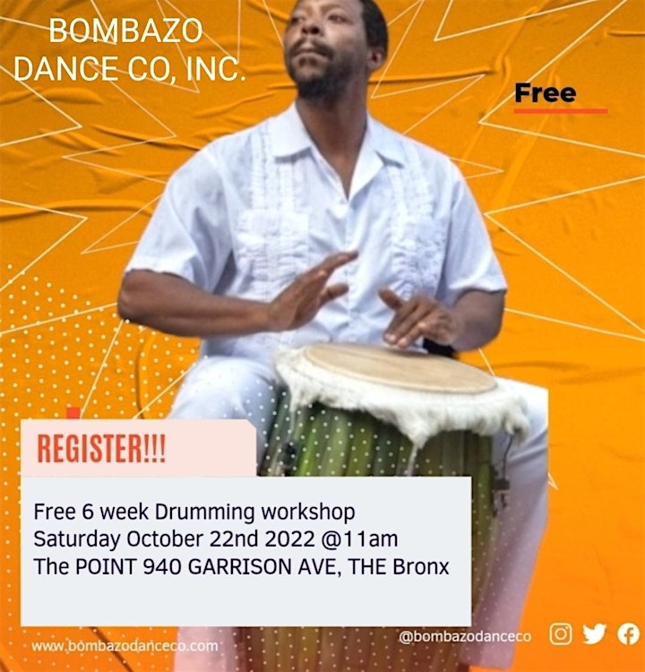 Free 6 week Bomba Drumming image