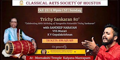 Imagem principal do evento Sankaran '80 - A Carnatic Concert with Sandeep Nar