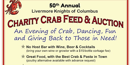 Knights of Columbus 50th Annual Charity Crab Feed
