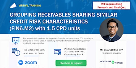 Grouping receivables sharing similar credit risk characteristics