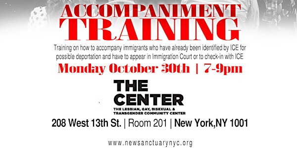 New Sanctuary Coalition ACCOMPANIMENT TRAINING Rise & Resist