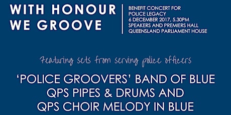 With Honour We Groove - benefit concert supporting Police Legacy primary image