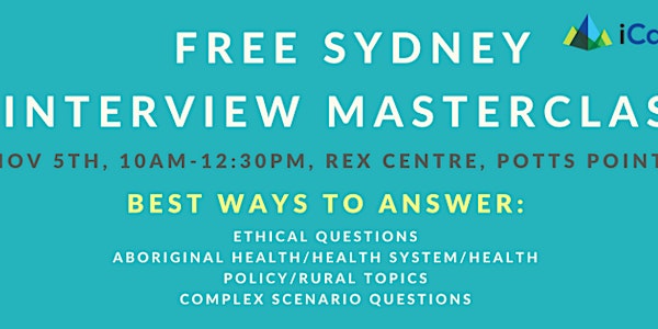 Free Sydney Interview Masterclass: 'Best Ways To Answer Interview Questions'