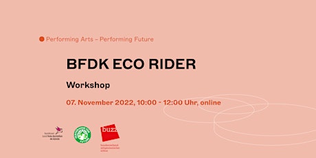 Workshop: BFDK ECO RIDER on Tour (online)