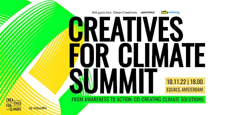 Creatives for Climate Amsterdam Summit 2022