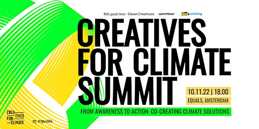 Creatives for Climate Amsterdam Summit 2022